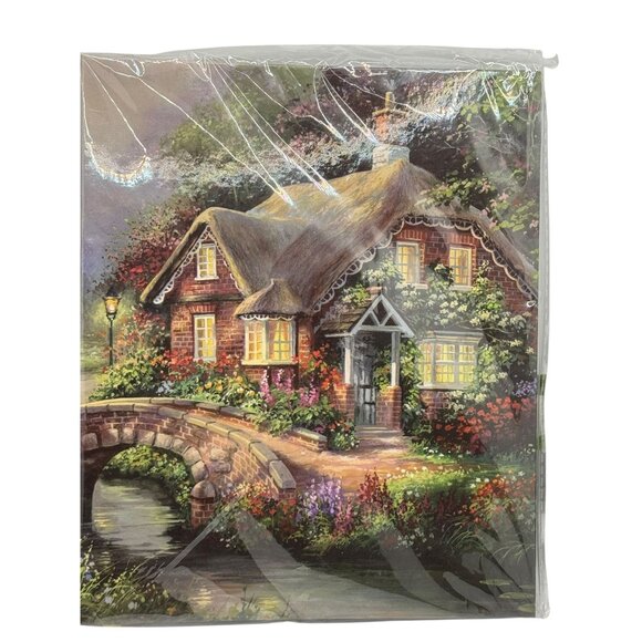 Paper & Ink Studio Erasable Address Book W/Thomas Kincaid Cover House Bridge Des - Picture 2 of 7